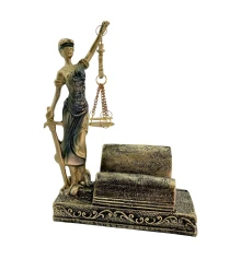 Фемида с весами подставка под визитки (18×13×7 см) купить в интернет магазине подарков ПраздникШоп