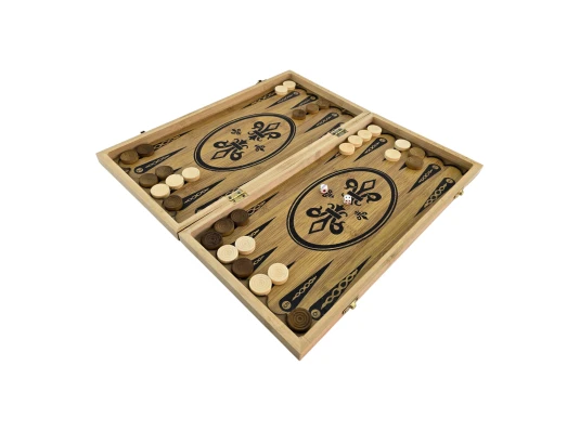 Нарды+шахматы+шашки бамбук (40×38×1.7 см) купить в интернет магазине подарков ПраздникШоп