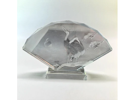 Веер хрустальный (19×27 см) купить в интернет магазине подарков ПраздникШоп