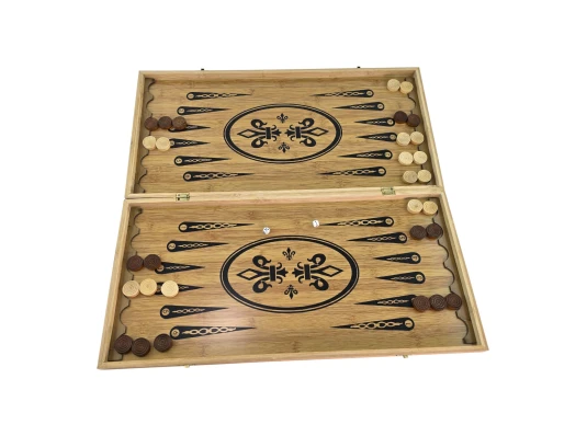 Нарды+шахматы из бамбука (59.7×59.7×1.7 см) купить в интернет магазине подарков ПраздникШоп