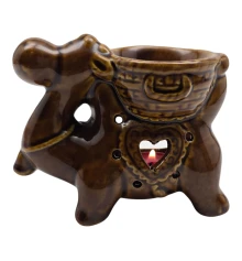 Аромалампа керамическая коричневая «Верблюд» (11×11×6 см) купить в интернет магазине подарков ПраздникШоп