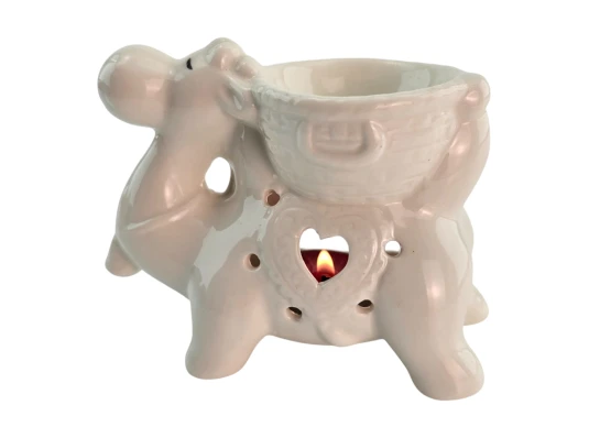 Аромалампа керамическая белая «Верблюд» (11×11×6 см) купить в интернет магазине подарков ПраздникШоп