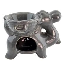 Аромалампа керамическая серая «Верблюд» (11×11×6 см) купить в интернет магазине подарков ПраздникШоп