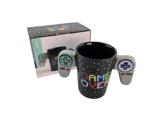 Чашка керамическая «GAME OVER» (400 мл) купить в интернет магазине подарков ПраздникШоп