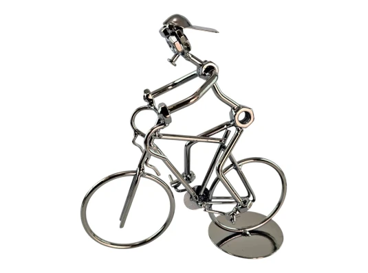 Техно-арт «Велосипедист» металл (19.5×19×8 см) купить в интернет магазине подарков ПраздникШоп