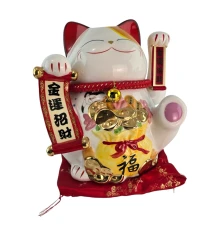 Кот Манэки-Нэко керамический купить в интернет магазине подарков ПраздникШоп