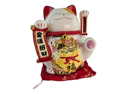 Кот Манэки-Нэко керамический купить в интернет магазине подарков ПраздникШоп