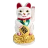 Кішка Манекі-неко махає лапою біла (11.2×6.7×6.7 см)