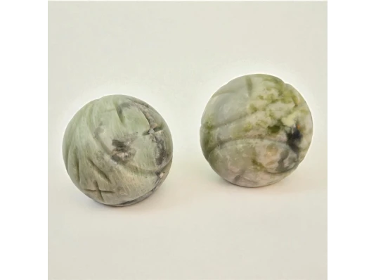 Шары массажные нефрит резные (d-4 см) купить в интернет магазине подарков ПраздникШоп