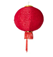 Фонарик китайский шелковый с символом удачи купить в интернет магазине подарков ПраздникШоп