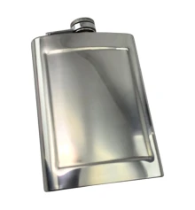 Фляга из нержавеющей стали (220 мл) (13.5×9.5×2.5 см) купить в интернет магазине подарков ПраздникШоп