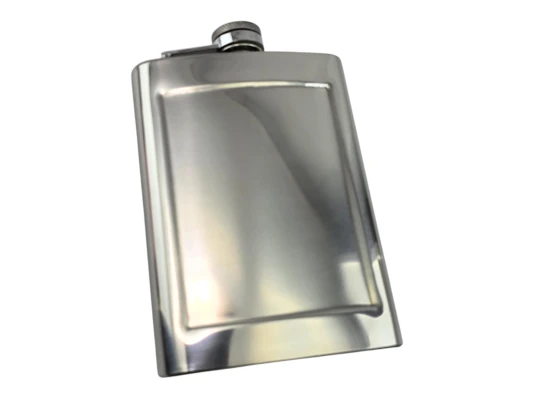 Фляга из нержавеющей стали (220 мл) (13.5×9.5×2.5 см) купить в интернет магазине подарков ПраздникШоп