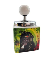Пепельница с крышкой керамическая «Rasta» (15×8.5×8.5 см) купить в интернет магазине подарков ПраздникШоп