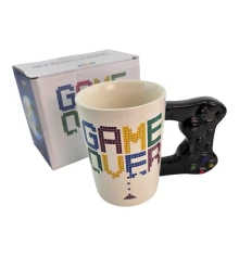Чашка керамическая «GAME OVER» (380 мл) купить в интернет магазине подарков ПраздникШоп