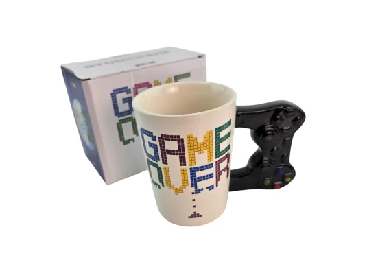 Чашка керамическая «GAME OVER» (380 мл) купить в интернет магазине подарков ПраздникШоп
