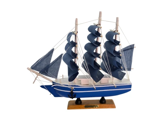 Модель парусника «Синие Паруса» (21.5×24×4.5 см) купить в интернет магазине подарков ПраздникШоп