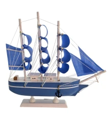 Модель парусника «Синие Паруса» (21.5×24×4.5 см) купить в интернет магазине подарков ПраздникШоп