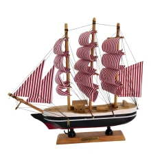 Модель парусника "Паруса в полоску (21.5×24×4.5 см) купить в интернет магазине подарков ПраздникШоп