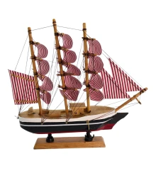 Модель парусника "Паруса в полоску (21.5×24×4.5 см) купить в интернет магазине подарков ПраздникШоп