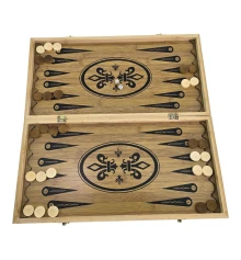 Нарды+шахматы из бамбука (48×48×1.9 см) купить в интернет магазине подарков ПраздникШоп