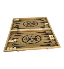 Нарды+шахматы из бамбука (48×48×1.9 см) купить в интернет магазине подарков ПраздникШоп
