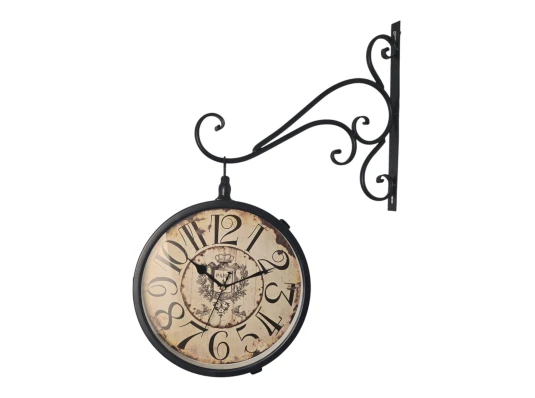 Часы станционные двухсторонние (d-30 см 50×55×9 см) купить в интернет магазине подарков ПраздникШоп