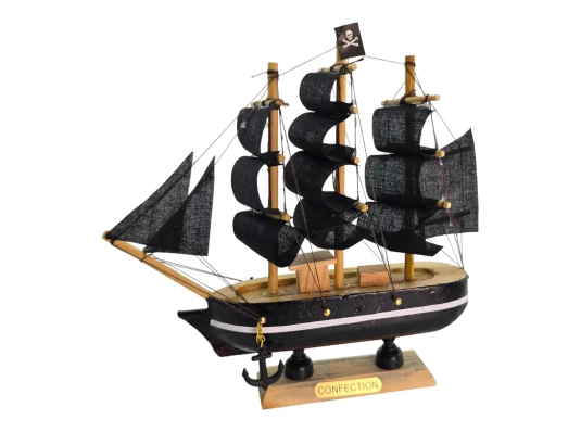Модель парусника на подставке «Пиратский корабль» (16×15.5×3.5 см) купить в интернет магазине подарков ПраздникШоп