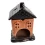 Аромалампа керамическая «Домик» черная крыша (12.8×10×11 см) купить в интернет магазине подарков ПраздникШоп