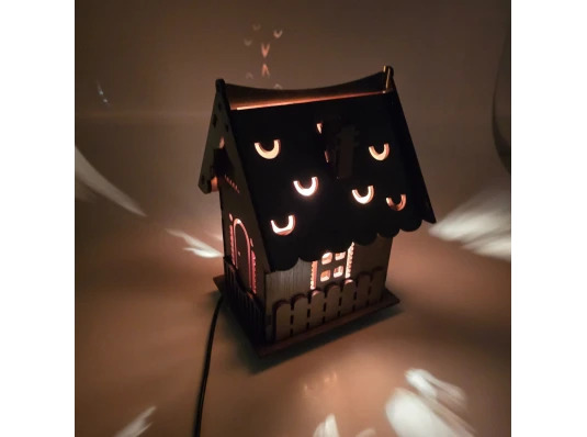 Соляная лампа из гималайской соли «Домик света» (24×17×17 см) купить в интернет магазине подарков ПраздникШоп