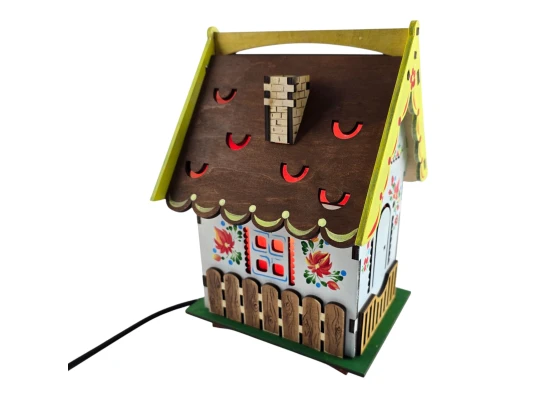 Соляная лампа из гималайской соли «Сказочный Домик» (24×17×17 см) купить в интернет магазине подарков ПраздникШоп