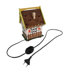 Соляная лампа из гималайской соли «Сказочный Домик» (24×17×17 см) купить в интернет магазине подарков ПраздникШоп