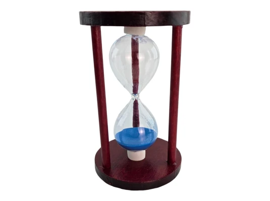 Часы песочные 10 мин синий песок (14.5×9×9 см) купить в интернет магазине подарков ПраздникШоп