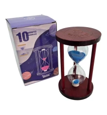 Часы песочные 10 мин синий песок (14.5×9×9 см) купить в интернет магазине подарков ПраздникШоп
