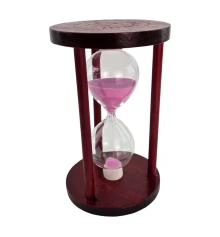 Часы песочные 10 мин розовый песок (14.5×9×9 см) купить в интернет магазине подарков ПраздникШоп