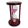 Годинник пісочний 10 хв рожевий пісок (14.5×9×9 см)