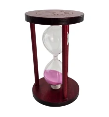 Часы песочные 10 мин розовый песок (14.5×9×9 см) купить в интернет магазине подарков ПраздникШоп