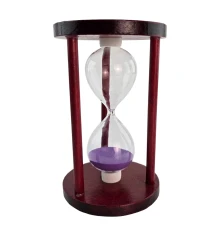 Часы песочные 10 мин фиолетовый песок (14.5×9×9 см) купить в интернет магазине подарков ПраздникШоп