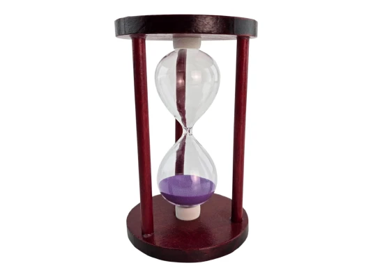 Часы песочные 10 мин фиолетовый песок (14.5×9×9 см) купить в интернет магазине подарков ПраздникШоп