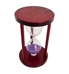 Часы песочные 10 мин фиолетовый песок (14.5×9×9 см) купить в интернет магазине подарков ПраздникШоп