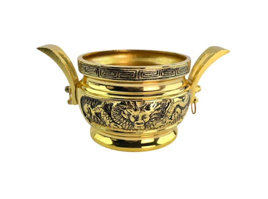 Курильница «Золотой Дракон» (10×20.3×12 см) купить в интернет магазине подарков ПраздникШоп