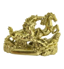 Кони 3 шт. каменная крошка желтые (14×21×6.5 см) купить в интернет магазине подарков ПраздникШоп