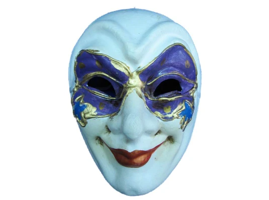 Маска карнавальная Венецианская папье-маше (24.5 см) купить в интернет магазине подарков ПраздникШоп