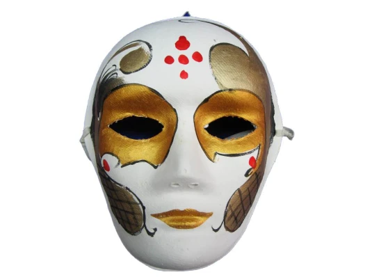 Маска карнавальная Венецианская папье-маше (25 см) A купить в интернет магазине подарков ПраздникШоп