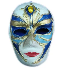 Маска карнавальная Венецианская папье-маше (25 см) D купить в интернет магазине подарков ПраздникШоп