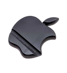 Подставка для телефона «Яблоко» черная деревянная (15×11×1.5 см) массив дерева купить в интернет магазине подарков ПраздникШоп