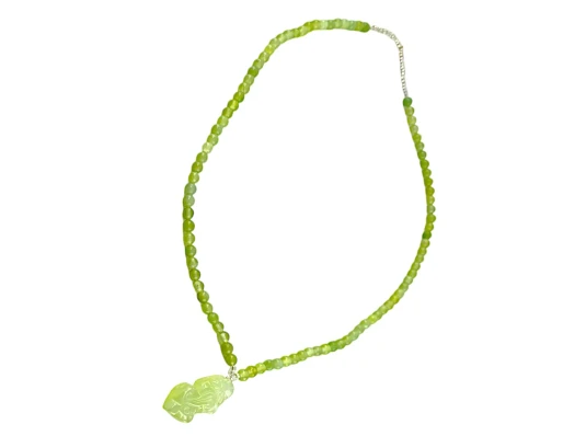 Ожерелье нефритовое с кулоном «Дракон» (30 см) купить в интернет магазине подарков ПраздникШоп