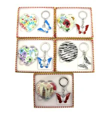 Зеркальце с брелоком набор (14×12×2 см) купить в интернет магазине подарков ПраздникШоп