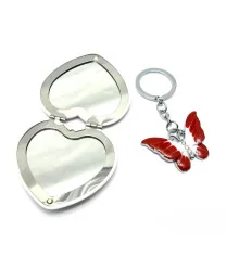 Зеркальце с брелоком набор (14×12×2 см) купить в интернет магазине подарков ПраздникШоп