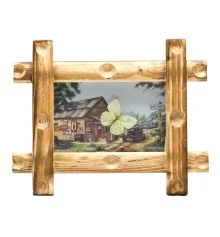 Бабочка в рамке на фоне (19×24×3.5 см) купить в интернет магазине подарков ПраздникШоп