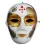 Маска карнавальная Венецианская папье-маше (25 см) A